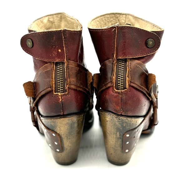 Freebird by Steven Elpso Rustic Burgundy Ankle Boots - Picture 4 of 13